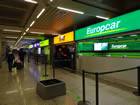 airport arrivals car hire desks